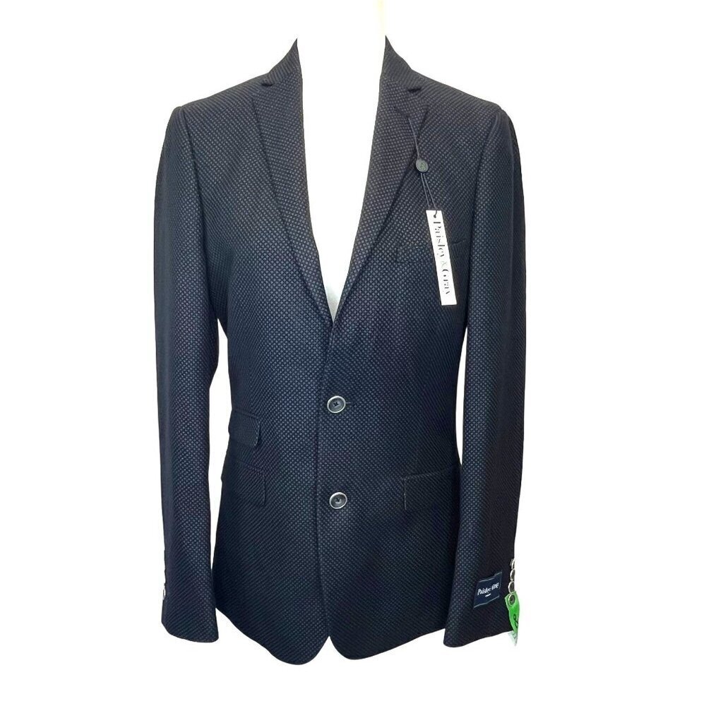 Paisley & Gray NEW Blazer Jacket Sports Coat Men's Navy Blue Size 36 R Slim Fit